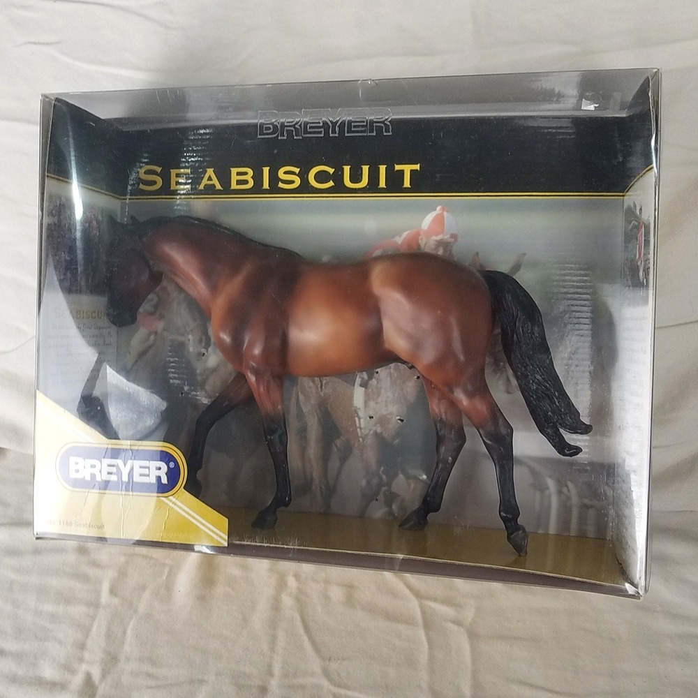 Breyer Seabiscuit Horse Model 1188Traditional Size Bay Excellent opened Box vntg